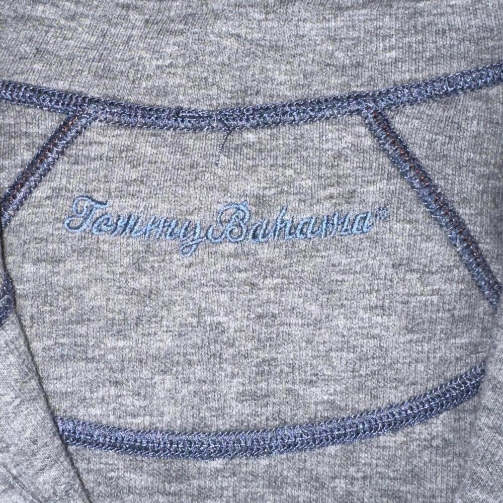 Tommy Bahama Reversible 1/4 Zip 100% Cotton Sweater Mens Blue Coastal Resort - Picture 5 of 9